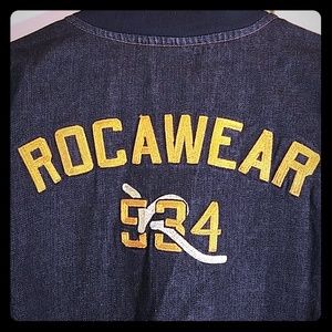 Rocawear Dark Denim Style Cotton 534 Jacket
